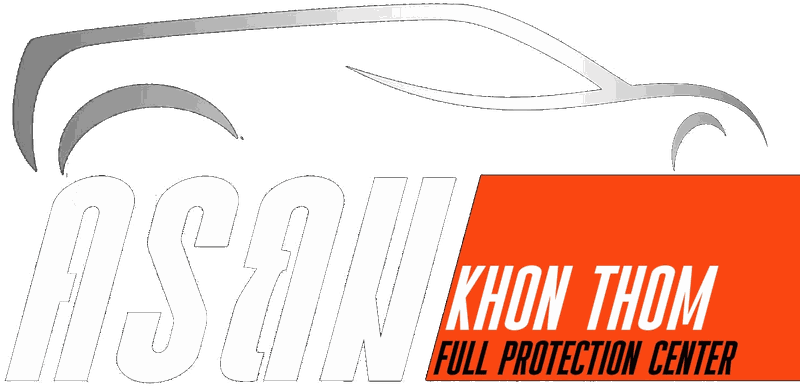 โลโก้ ASAN KHON THOM Full Protection Center · ครถม ศูนย์เคลือบเซรามิกและฟิล์มใสกันสะเก็ดหิน